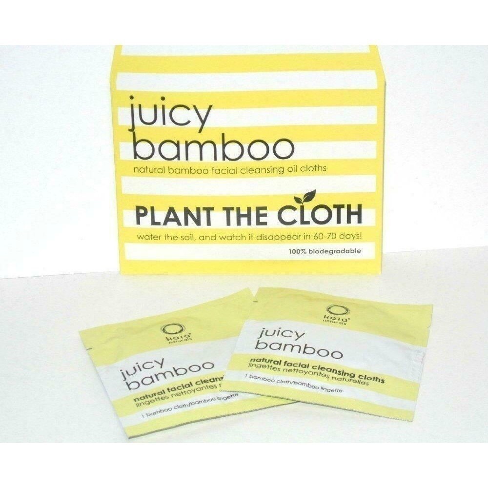 2 x Juicy Bamboo Natural Facial Cleansing Cloth bio gradable try